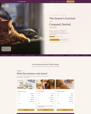 Fetch - Seasonal Petcare Landing Page Template