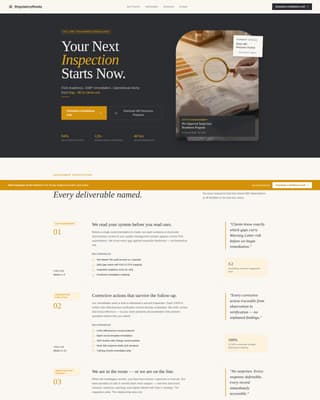 Regulate — Expert Pharmaceutical Compliance Landing Page Template