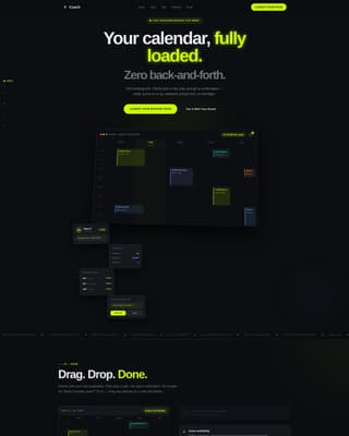 Coaching Digital Presence Booking Website Template