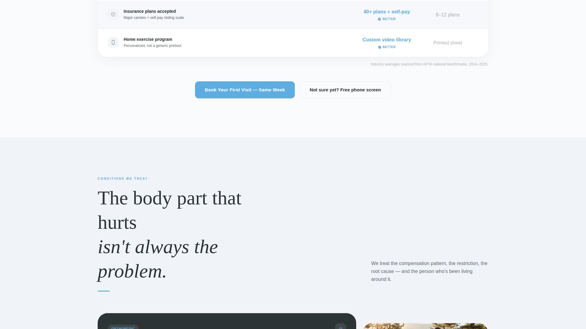Align - Precise Physicaltherapy Landing Page Template