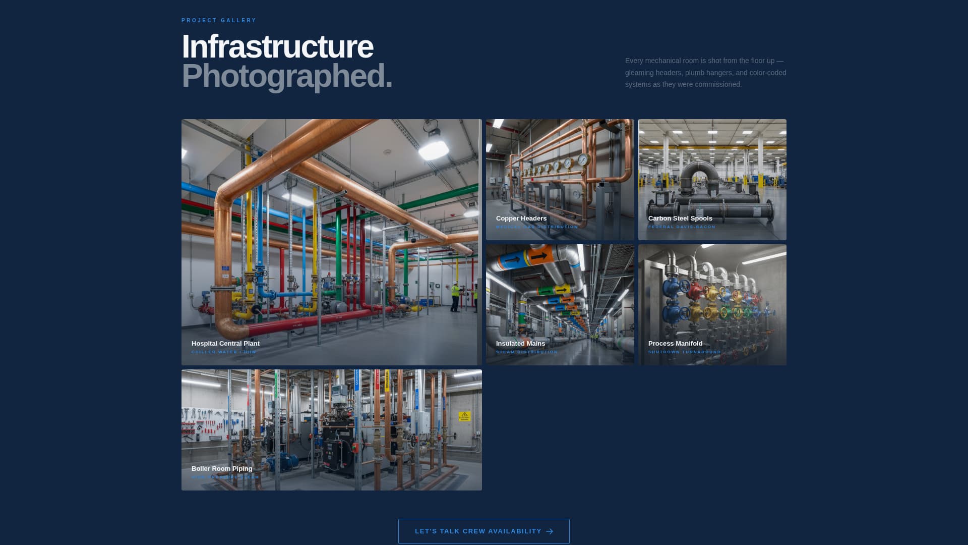 Forge - Precision Pipefitter Landing Page Template
