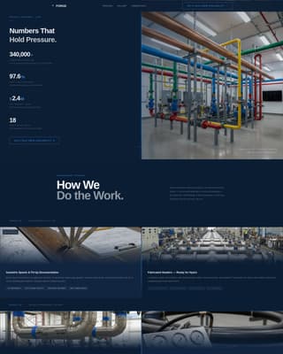 Forge - Precision Pipefitter Landing Page Template