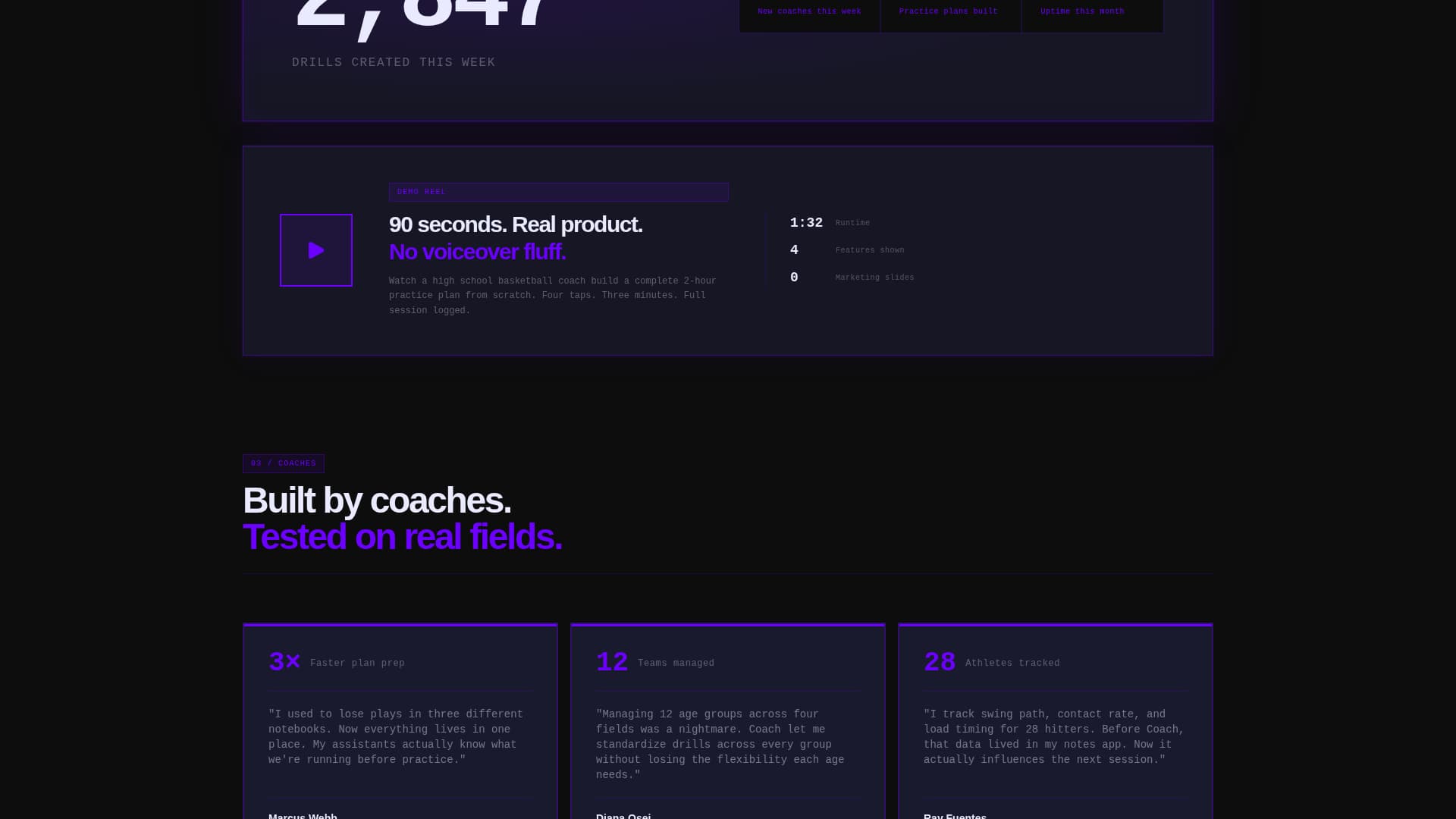 Coaching Digital Presence Specialist Directory Website Template