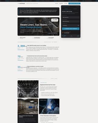 Ironthread - Precision Pipefitter Landing Page Template