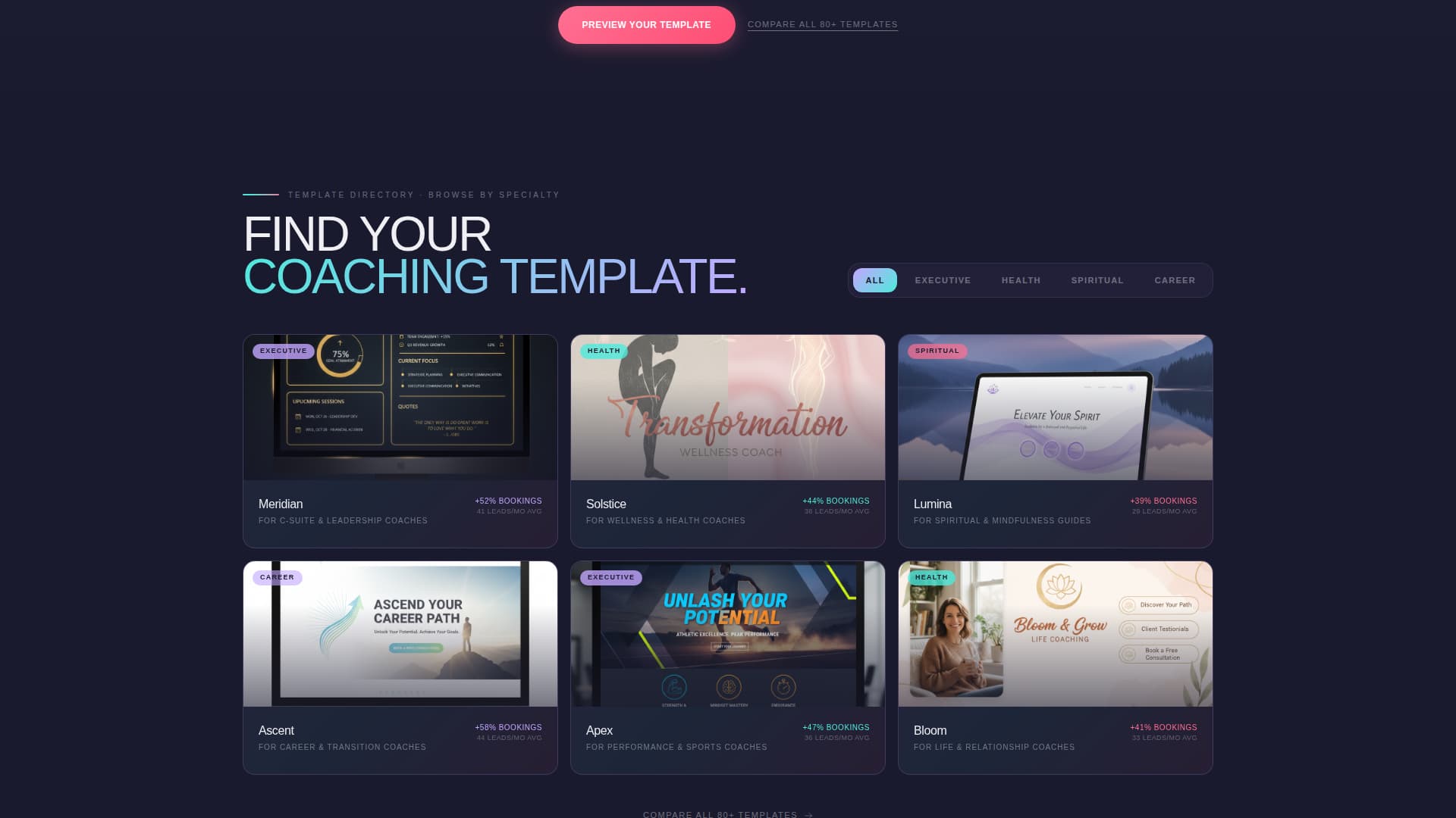 Coaching Digital Presence Advanced Directory Website Template
