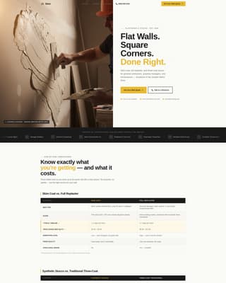 Skim - Seamless Plastering Landing Page Template