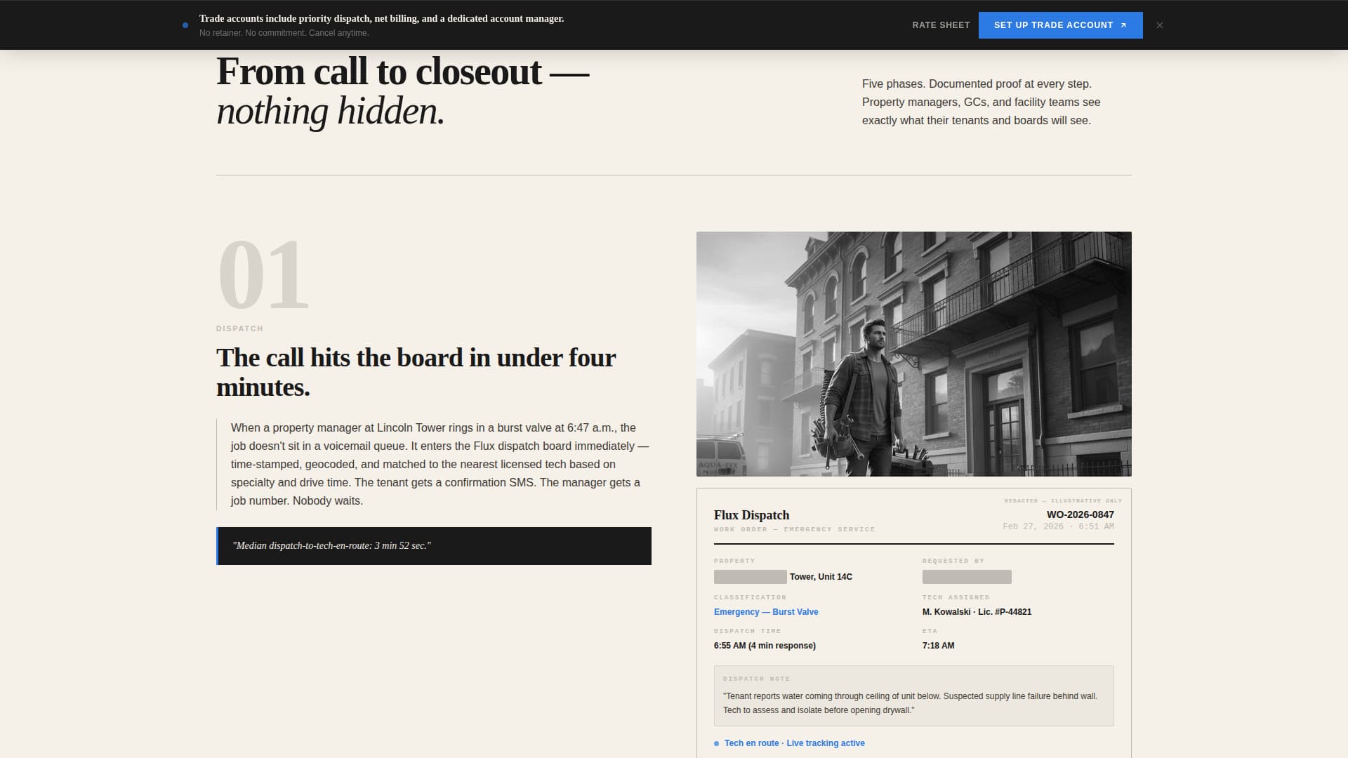 Commercial Plumbing B2B Website Template for Property Managers