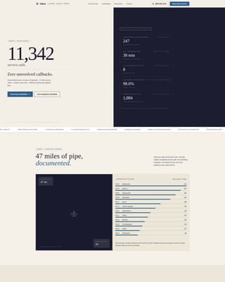 Plumber Evidence-First Statistics Website Template