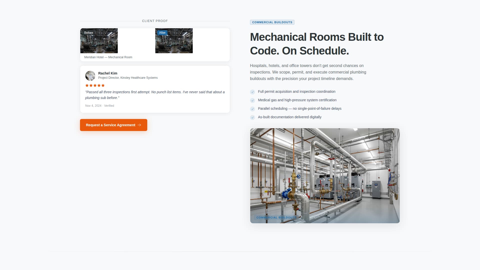 Pipeline - Precision Plumbing Landing Page Template