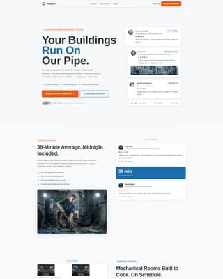 Pipeline - Precision Plumbing Landing Page Template