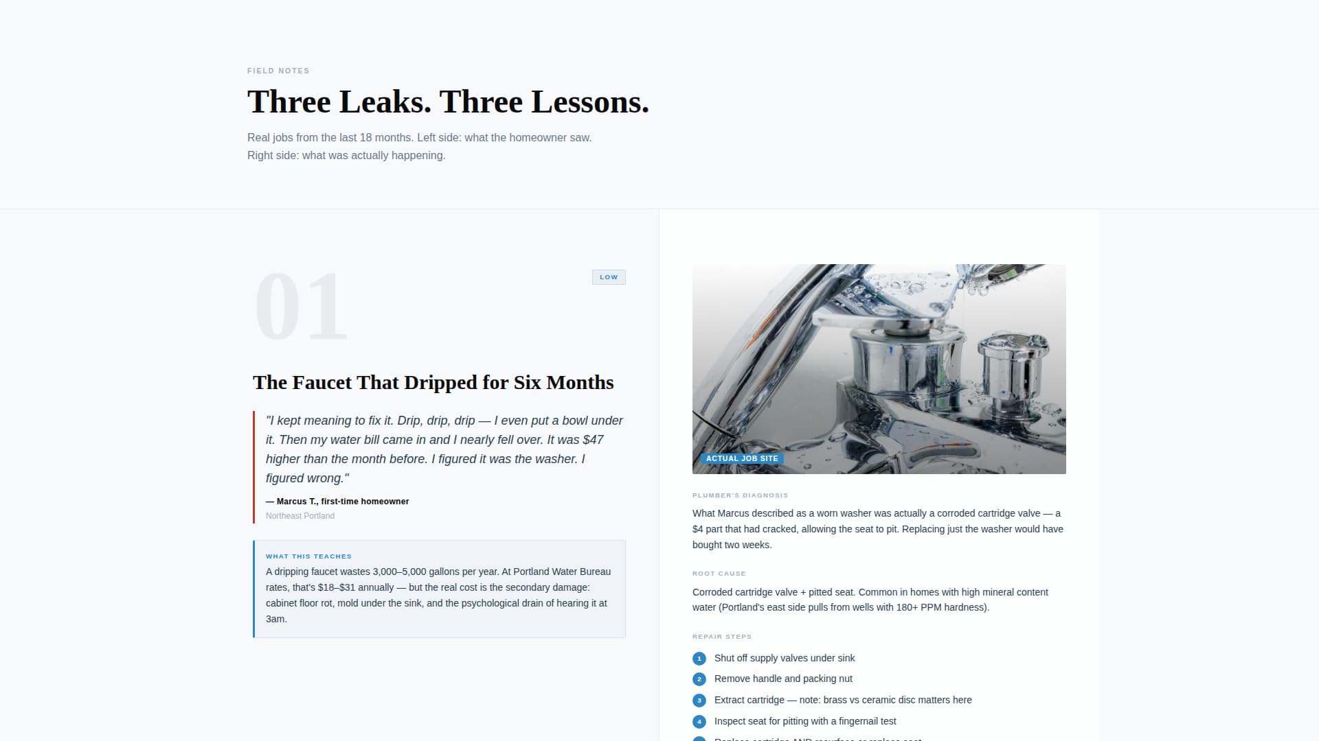 Drip - Trustworthy Plumber Landing Page Template