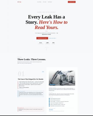 Drip - Trustworthy Plumber Landing Page Template