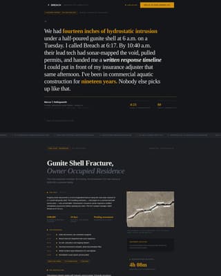 Breach - Authoritative Poolemergency Landing Page Template