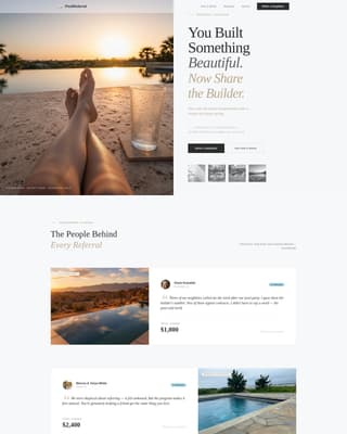 Poolside - Editorial Referral Landing Page Template