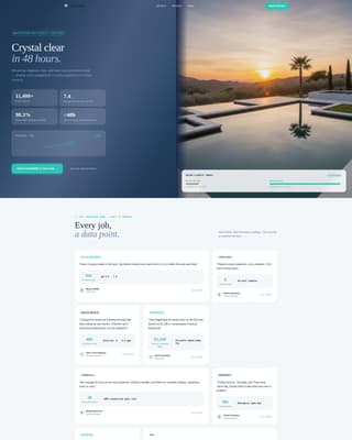 Chlorine - Precision Pooltechnician Landing Page Template