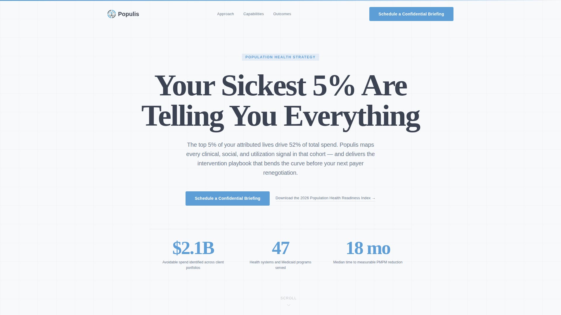 Populis - Authoritative Healthcare Landing Page Template