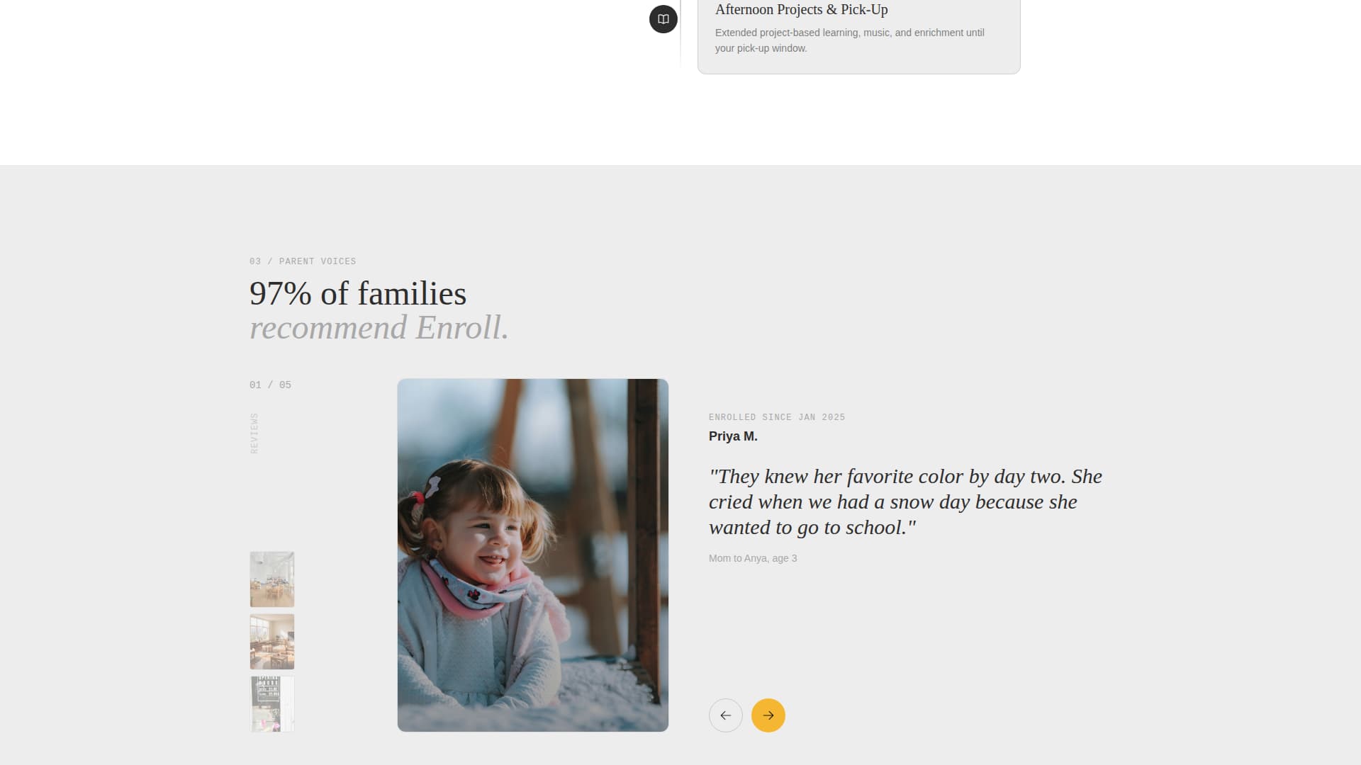 Advance — Expert Preschool Development Landing Page Template