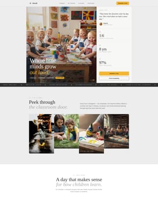 Advance — Expert Preschool Development Landing Page Template