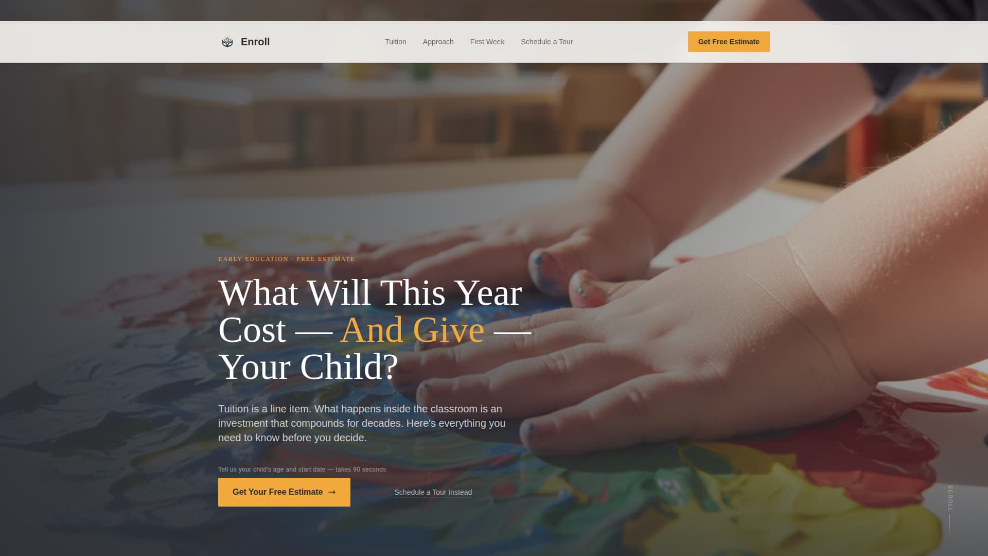Grow — Certified Preschool Academy Landing Page Template