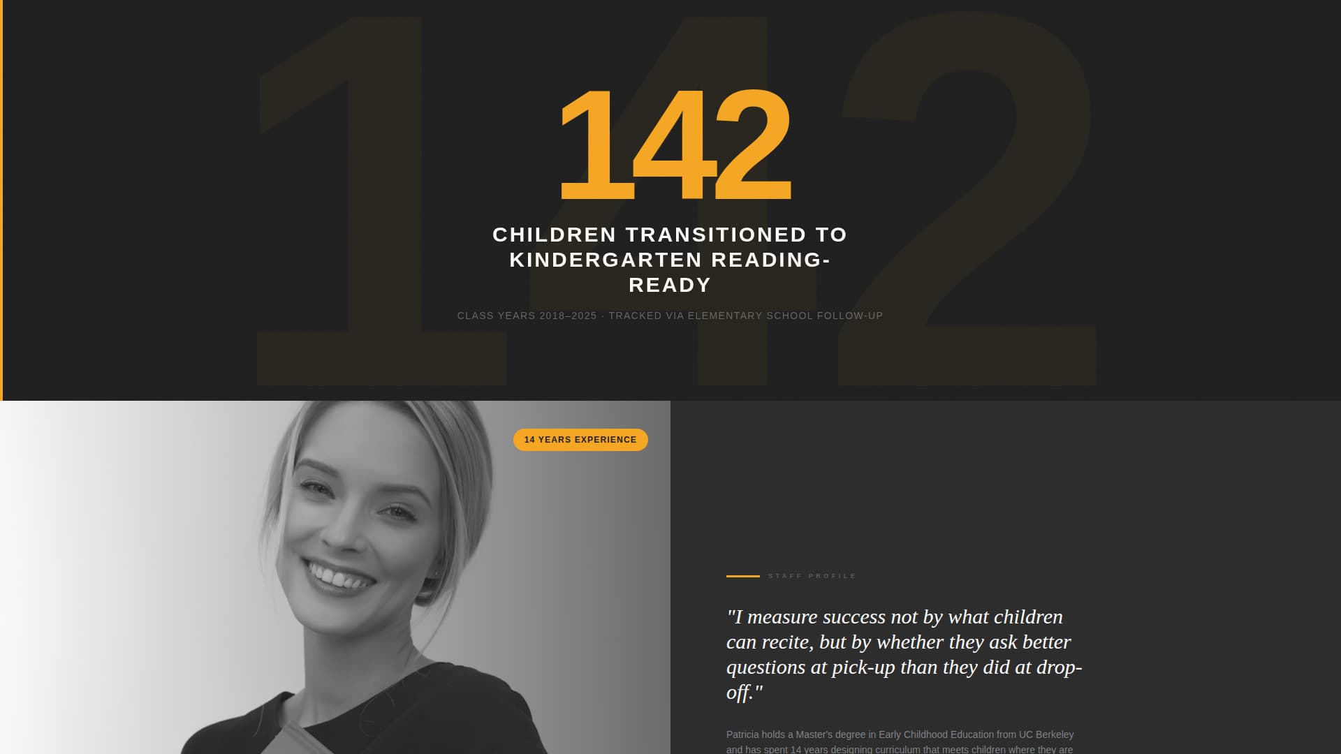 Enroll - Trusted Preschool Landing Page Template