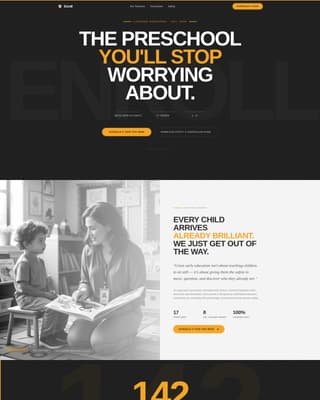 Enroll - Trusted Preschool Landing Page Template