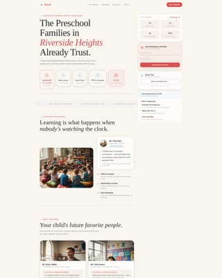 Nurture — Certified Early Childhood Education Landing Page Template
