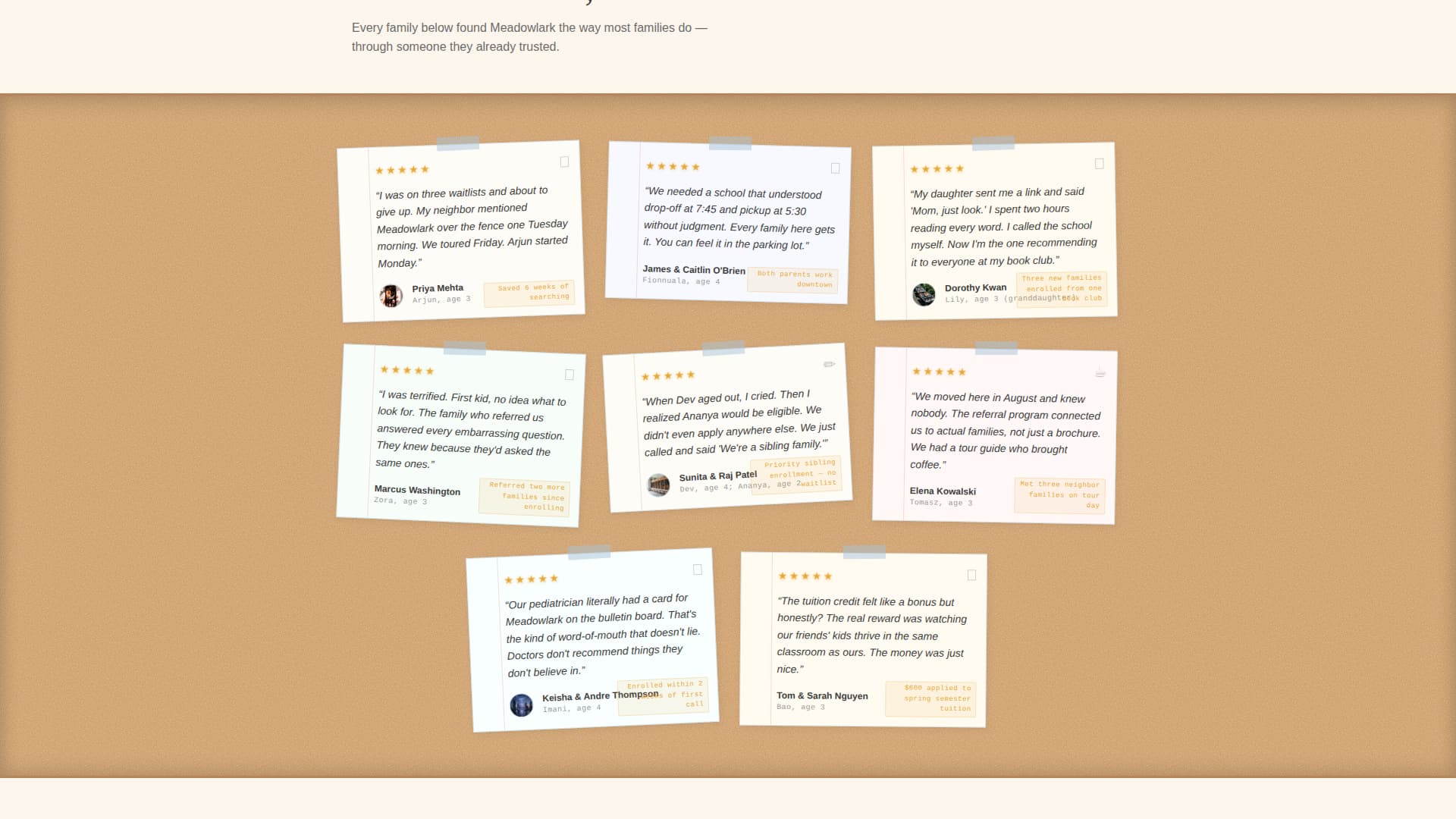Refer - Trusted Preschool Landing Page Template