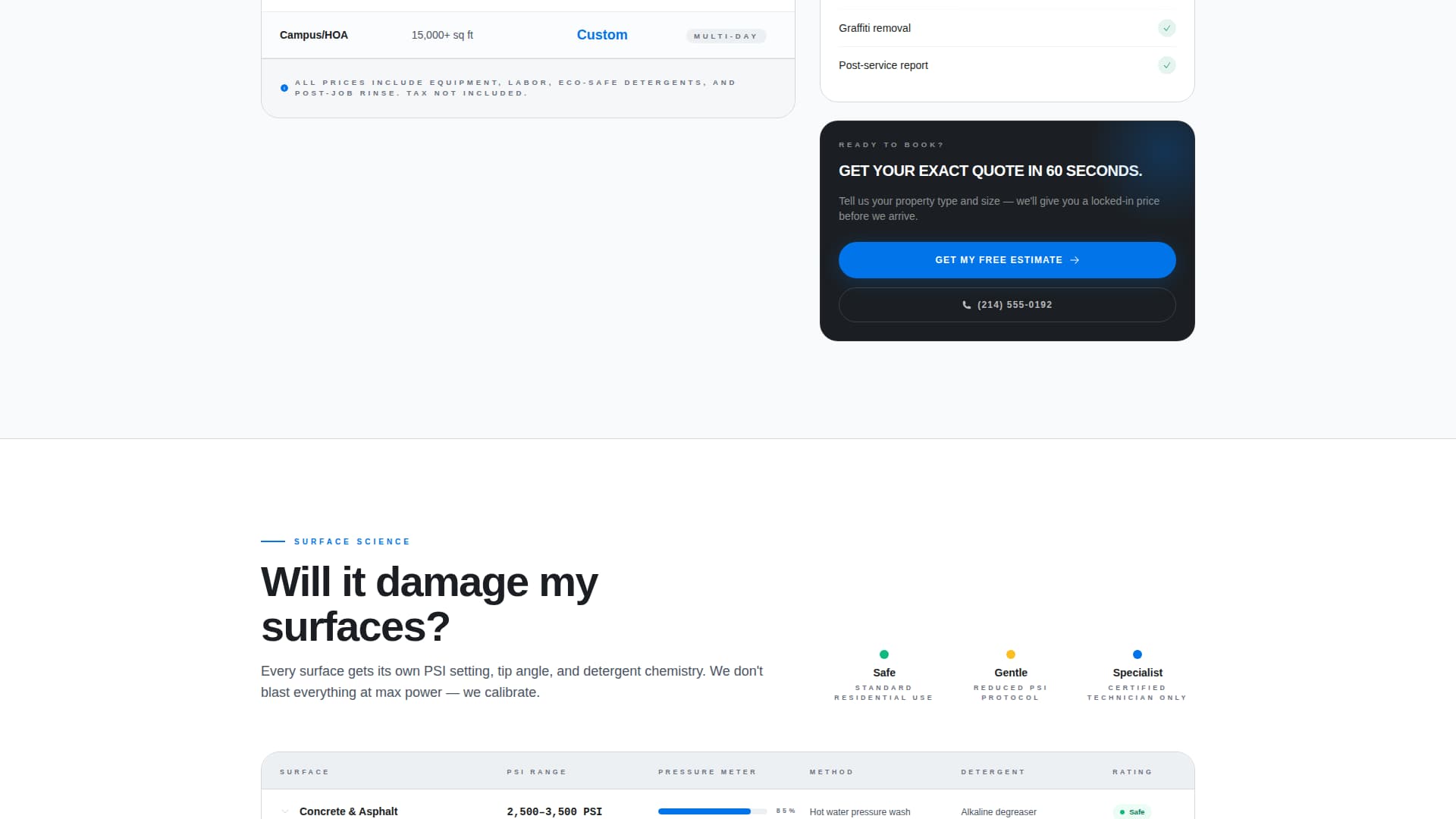 Geyser — Dominant High-Pressure Cleaning Landing Page Template