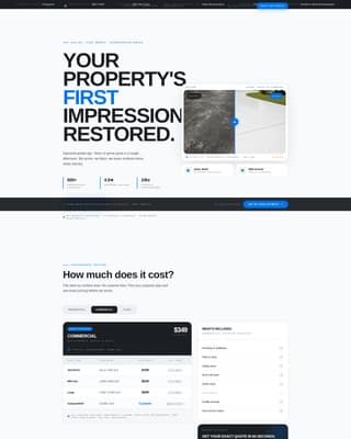 Geyser — Dominant High-Pressure Cleaning Landing Page Template