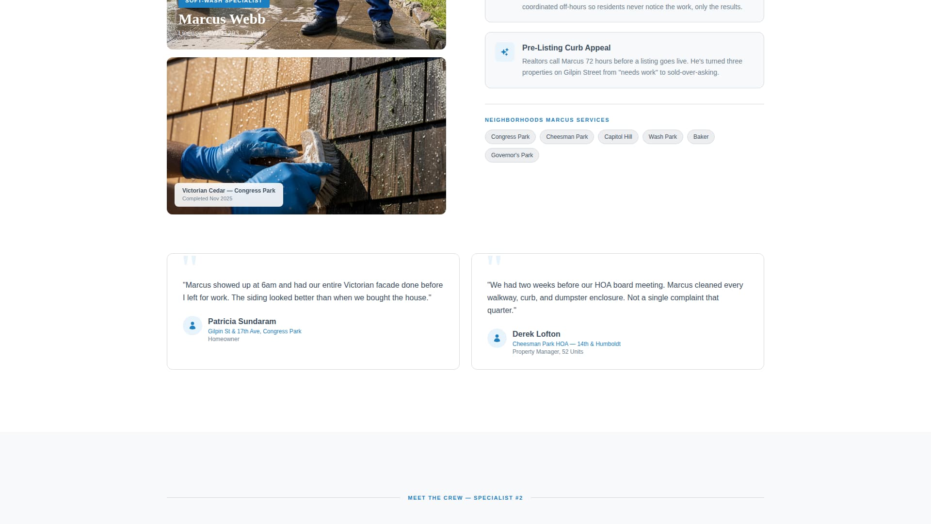 Pressure Washer Marketing Booking Website Template