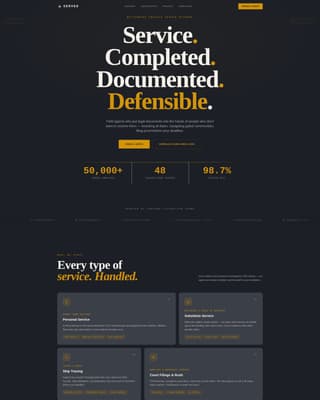 Deliver — Licensed Legal Service Landing Page Template