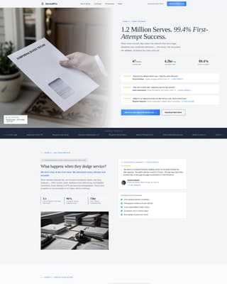Served - Precision Processserver Landing Page Template