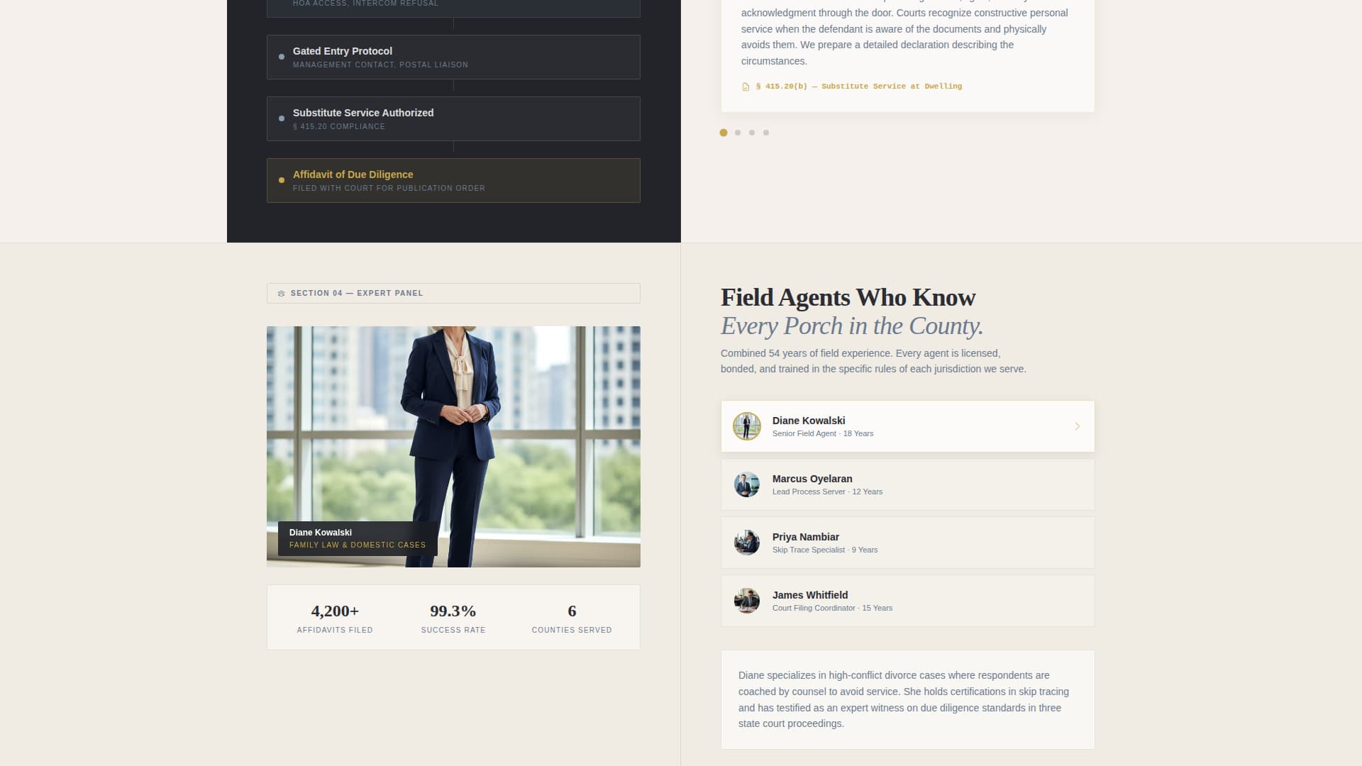 Serve - Authoritative Processserver Landing Page Template