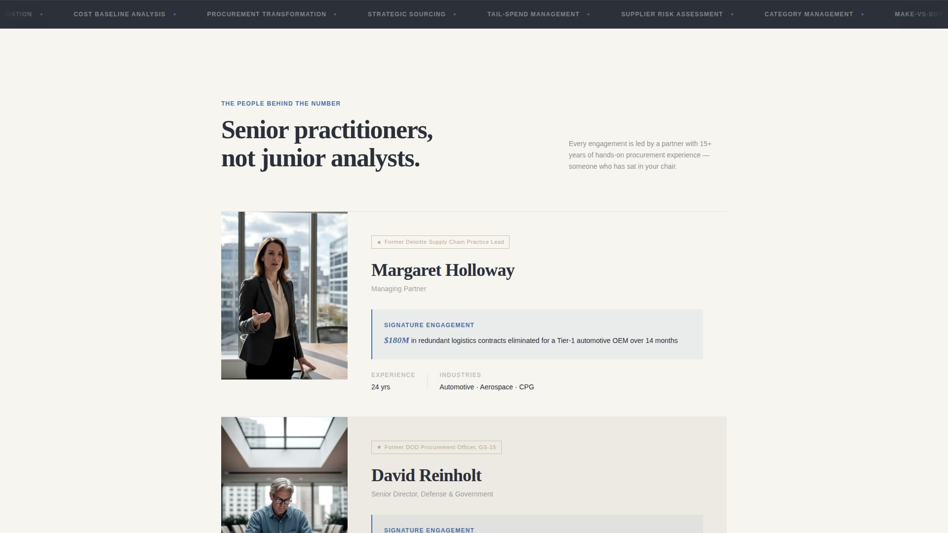 Procure - Strategic Procurement Landing Page Template