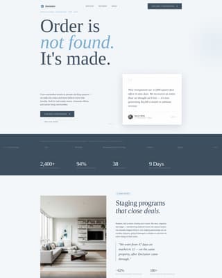 Organize — Professional Space Design Landing Page Template