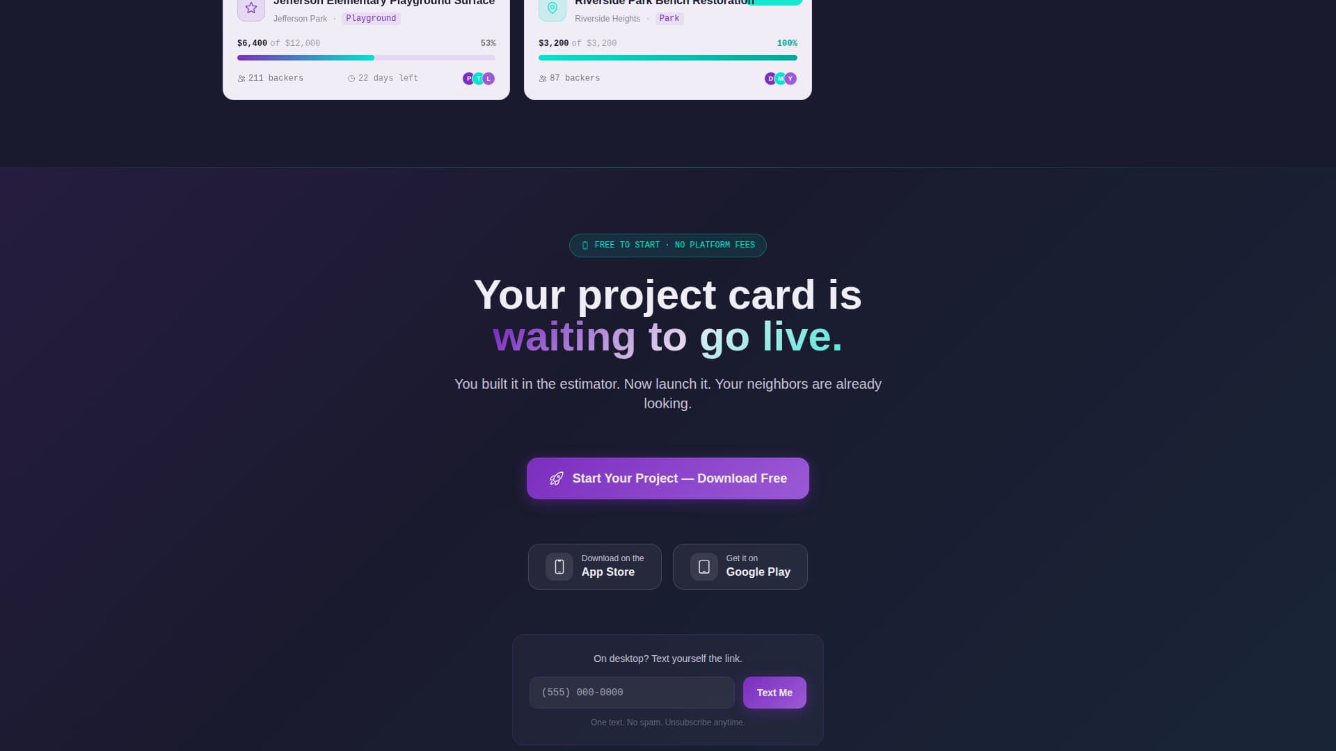 Crowdfunding Campaign Cost Calculator Website Template