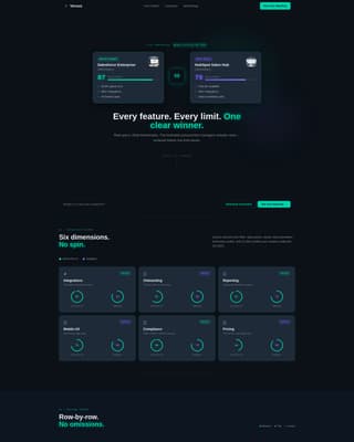 Versus - Decisive Comparison Landing Page Template