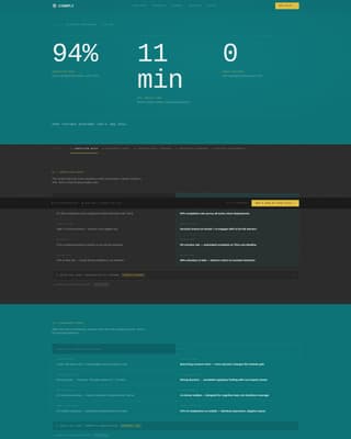 Comply - Definitive Compliance Landing Page Template