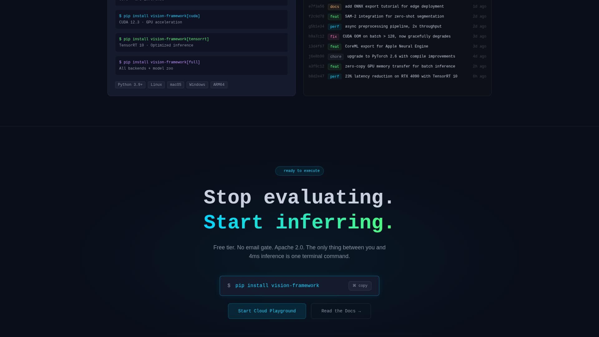Vision - Powerful Computer Vision Landing Page Template