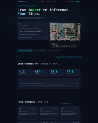 Vision - Powerful Computer Vision Landing Page Template