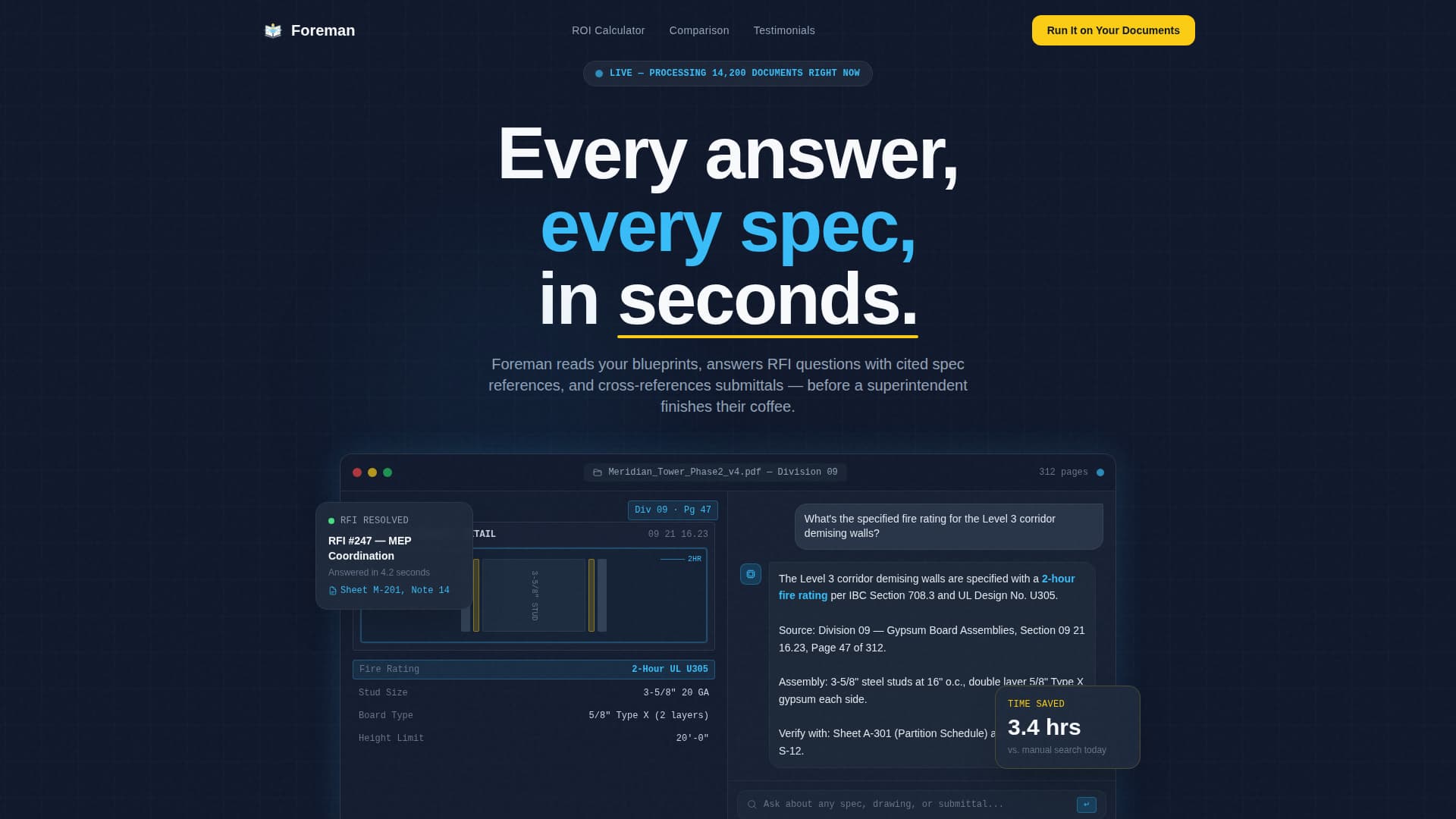 AI for Construction Cost Calculator Website Template