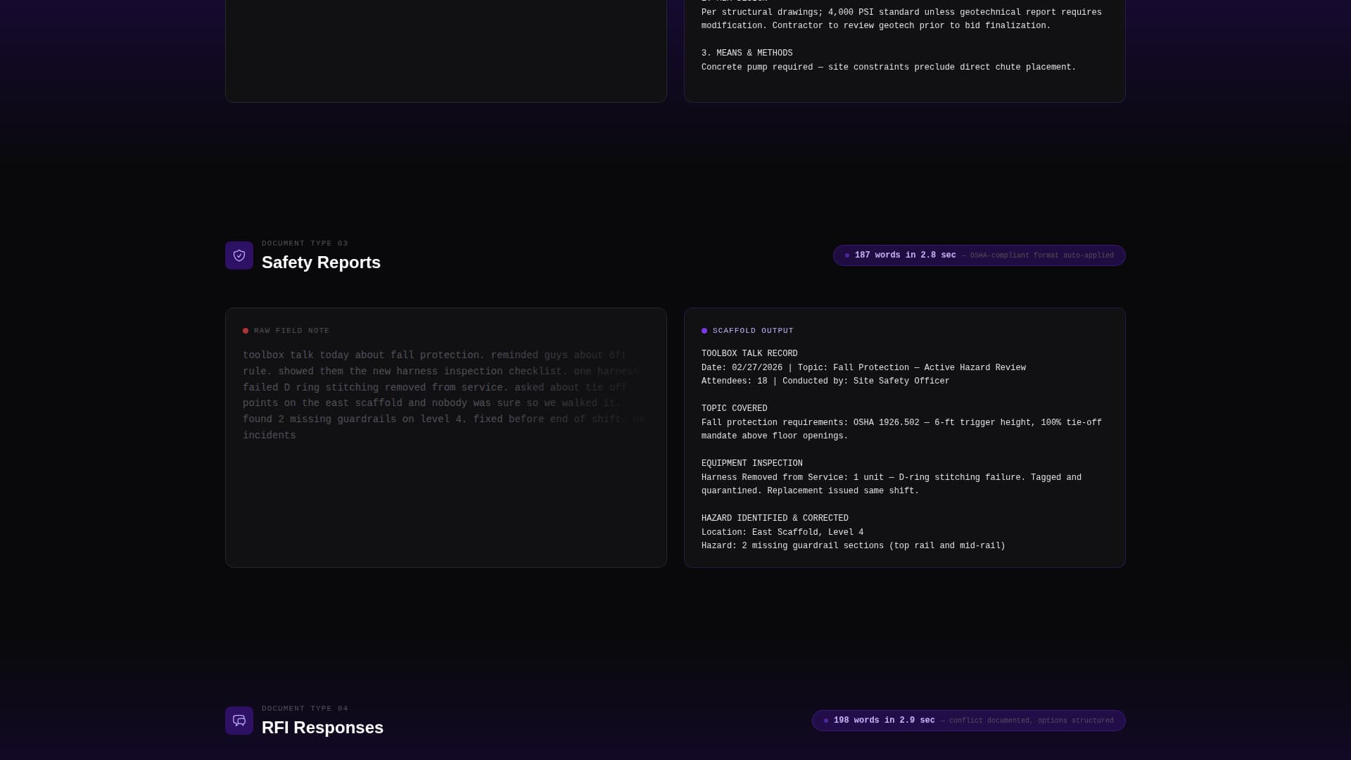AI for Construction Reviews Website Template