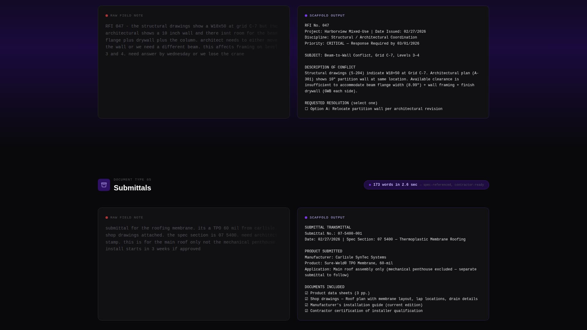 AI for Construction Reviews Website Template