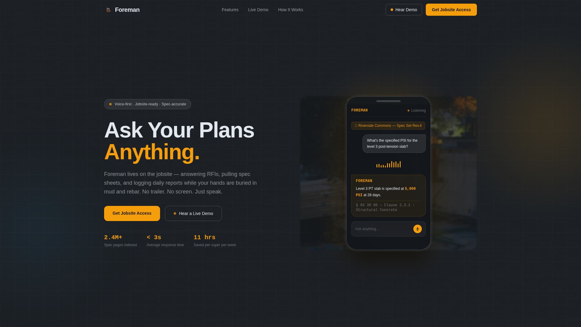AI for Construction Advanced Professional Website Template
