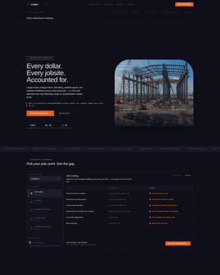 Construction Software Professional Website Template
