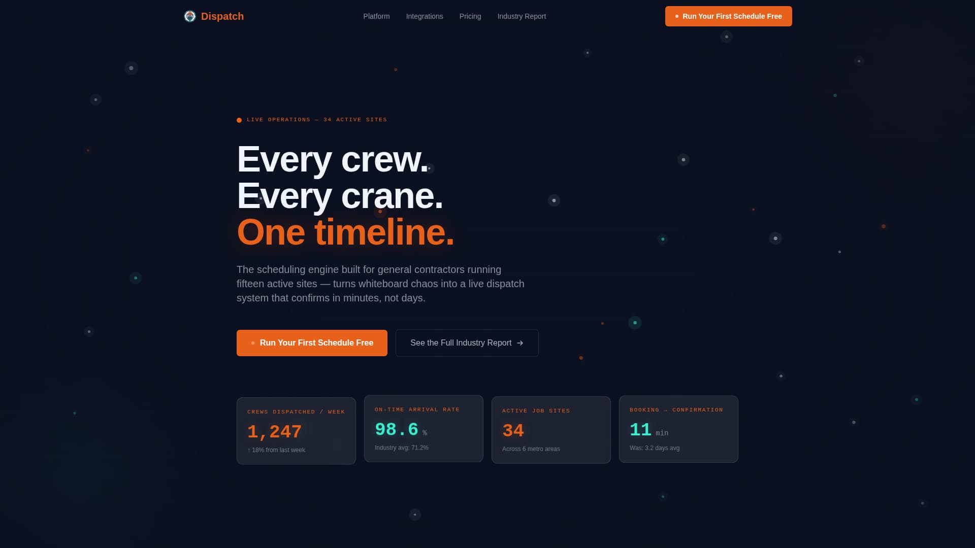 Construction Vertical SaaS Booking Website Template