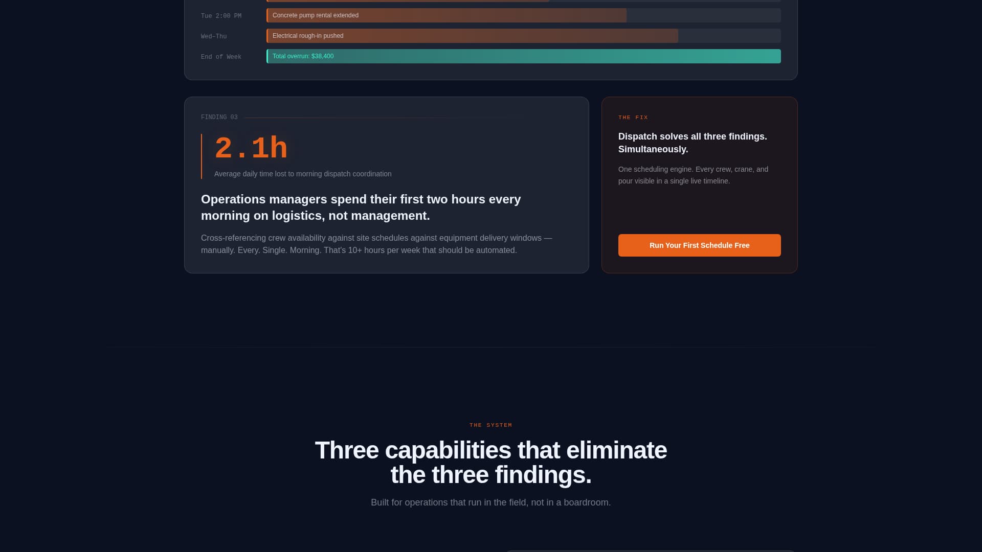 Construction Vertical SaaS Booking Website Template