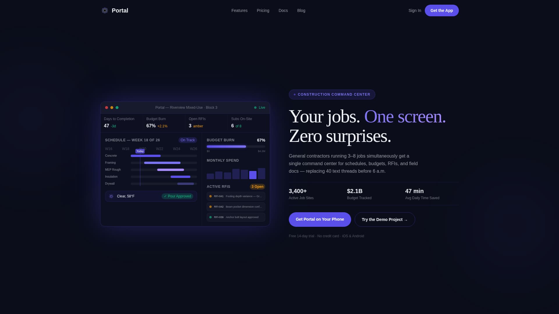 Construction Digital Presence Professional Website Template
