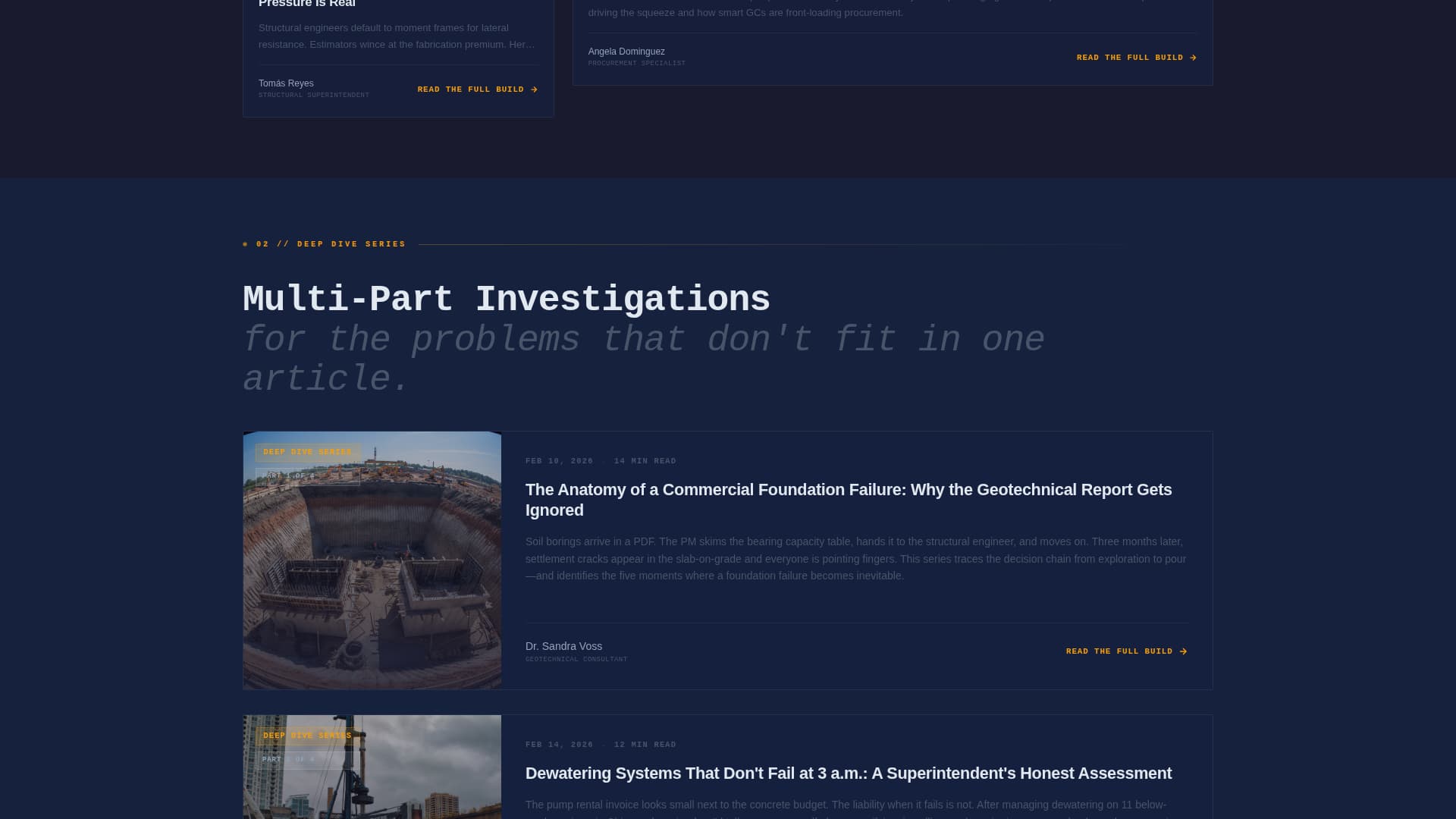 Construction Company Reviews Website Template
