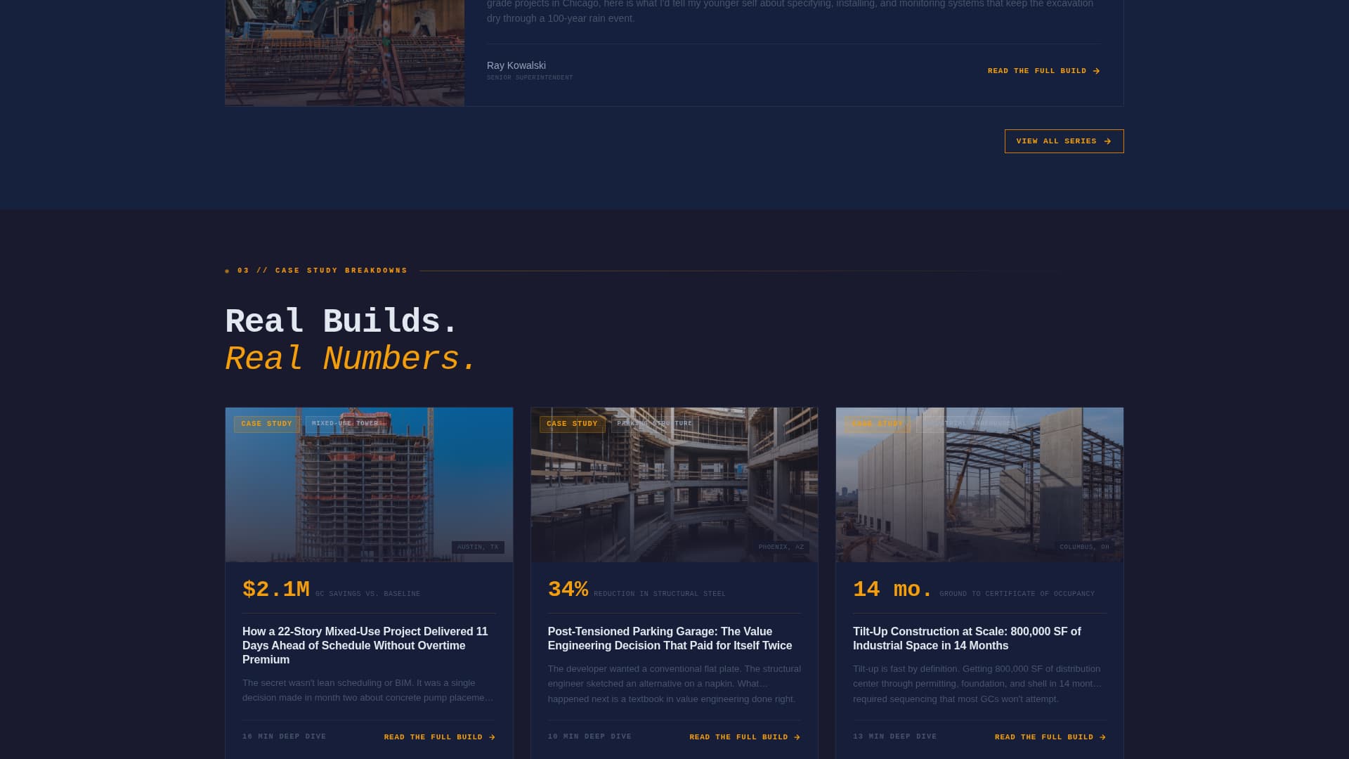 Construction Company Reviews Website Template